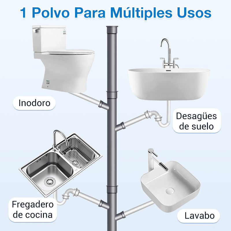 🔥TurboFlush™✨🎁 Potente polvo para desatascar tuberías