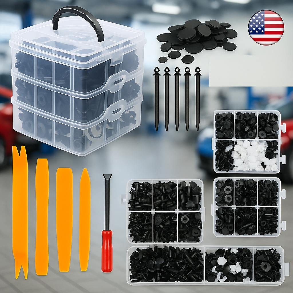 CLIPMASTER™ - KIT DE 620 PCS PARA REPARAR TU AUTO