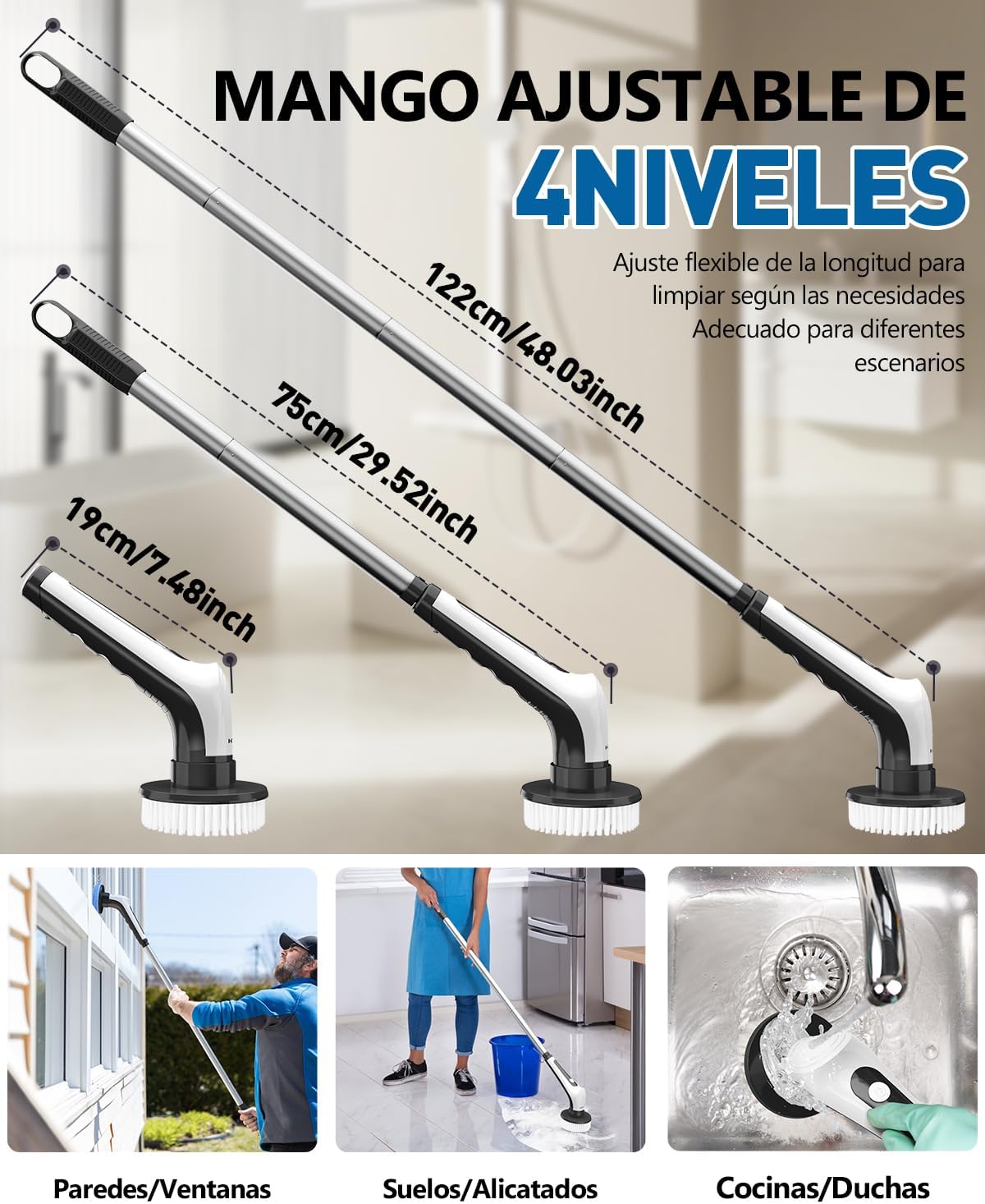 CLEANPRO™ - CEPILLO DE LIMPIEZA ELÉCTRICO 9 EN 1 + ENVÍO GRATIS📦⭐⭐⭐⭐⭐