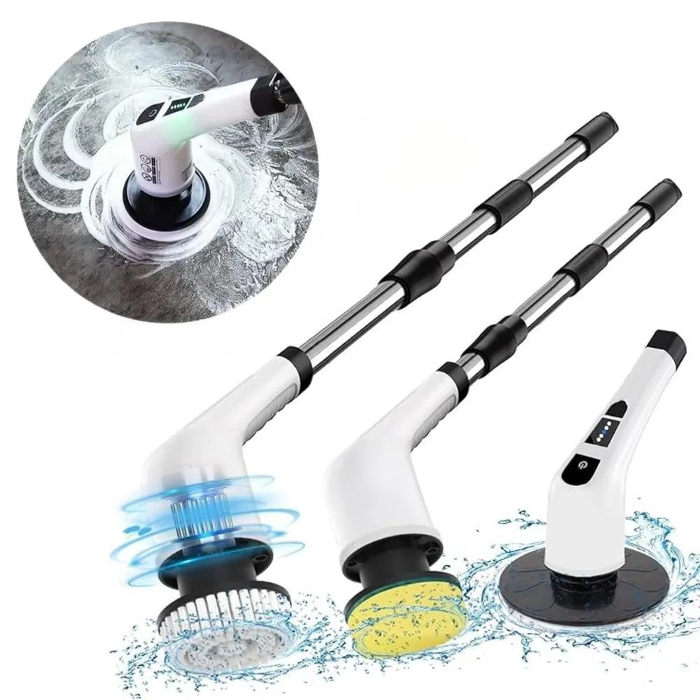 CEPILLO DE LIMPIEZA ELÉCTRICO GIRATORIO E INALÁMBRICO 9 EN 1